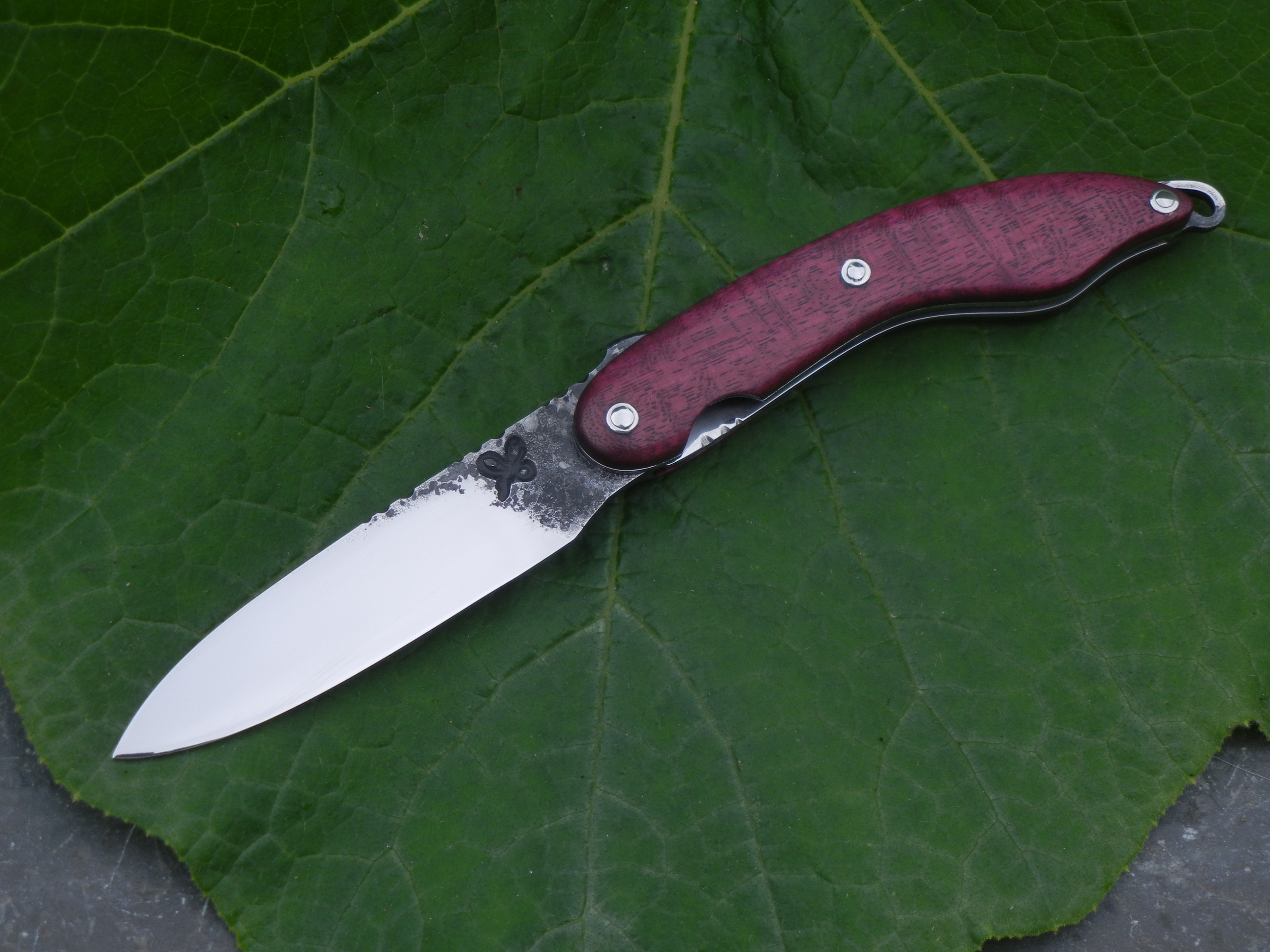 Couteau Mathieu Callejon Byro liner-lock amarante