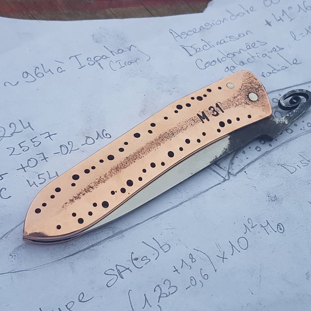 Mathieu Callejon atelier Byro couteau Andromède